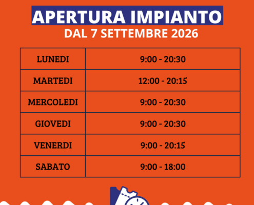 APERTURA IMPIANTO