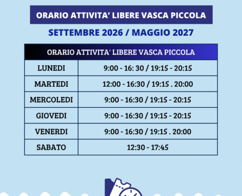 ORARI NUOTO LIBERO V.P 26-27