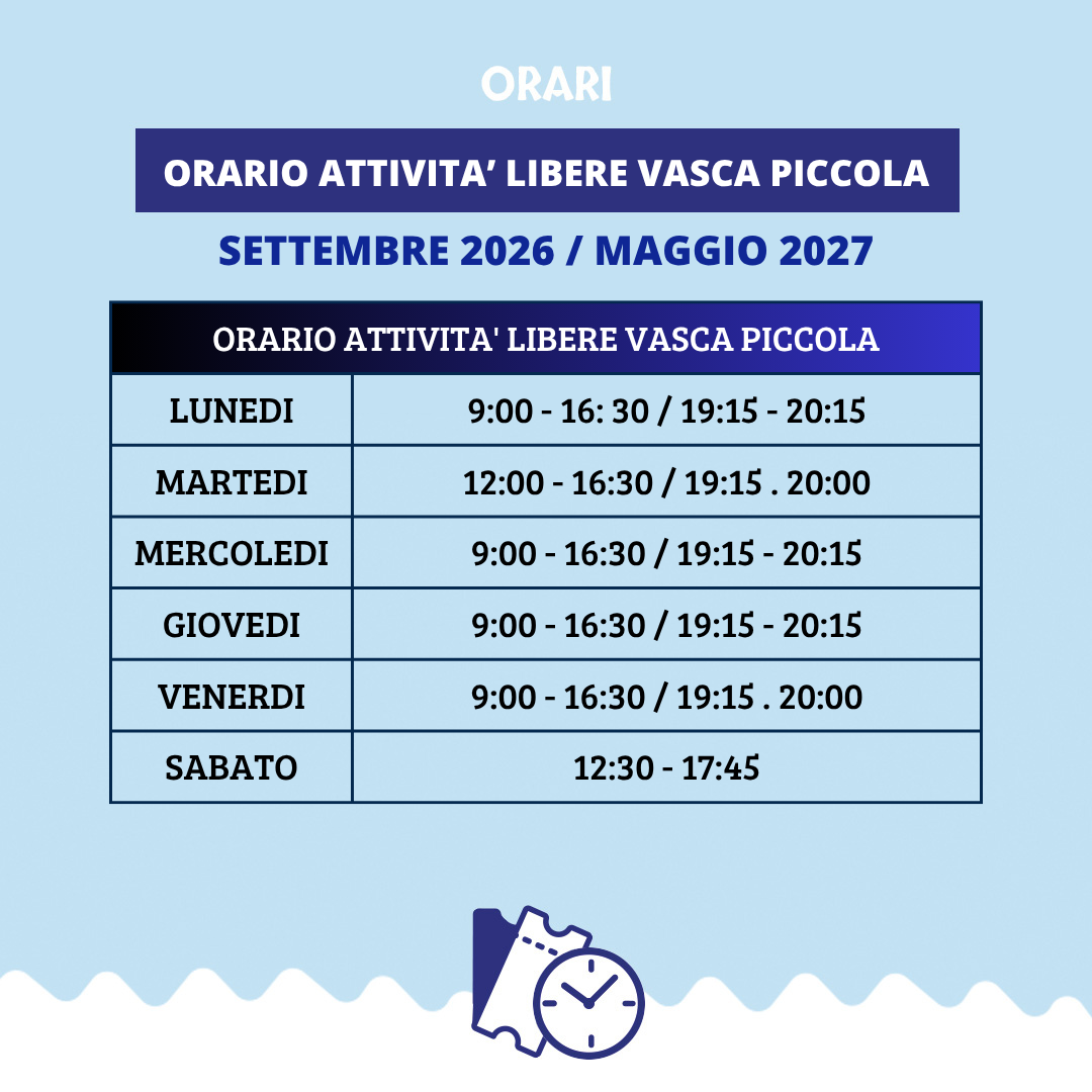 ORARI NUOTO LIBERO V.P 26-27